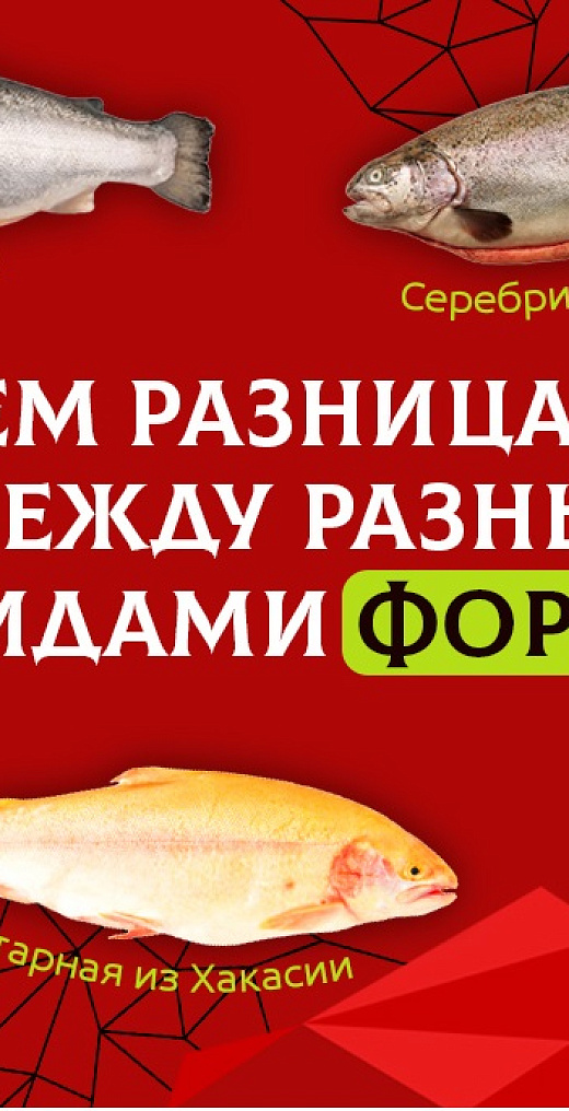 Сравнение видов форели